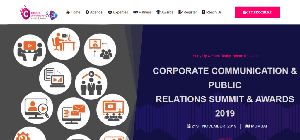 Corporate communication PR Summit Awards 2019