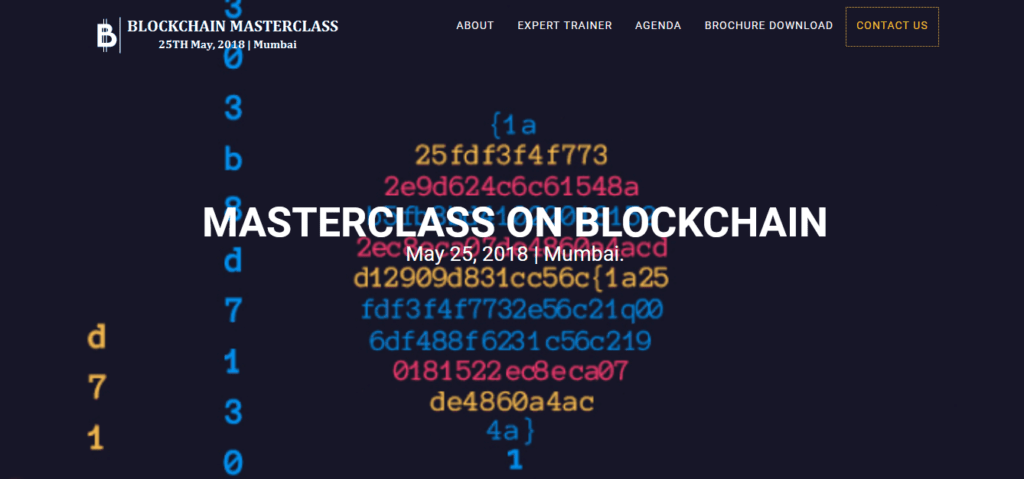 Masterclass on Blockchain